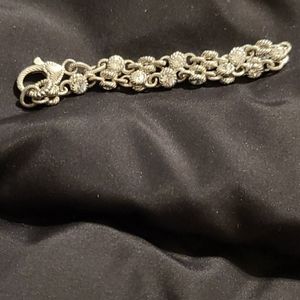 Judith Ripka sterling rolling bracelet
